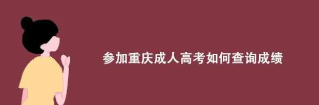 参加重庆成考要怎么查询自己的成绩？