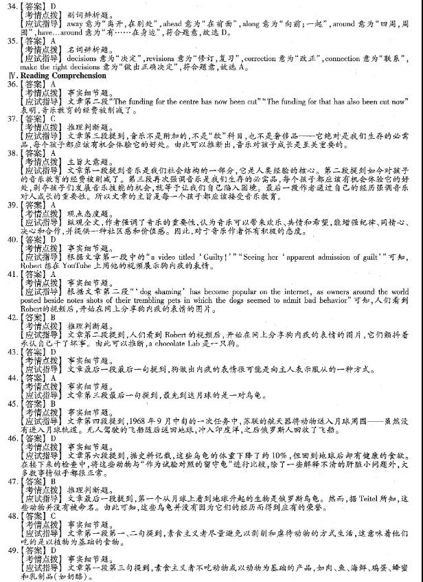 2020年重庆市成人高考专升本《英语》考试真题及答案解析